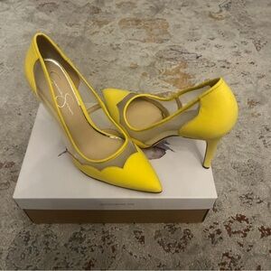 Jessica Simpson Vibrant Yellow Heels